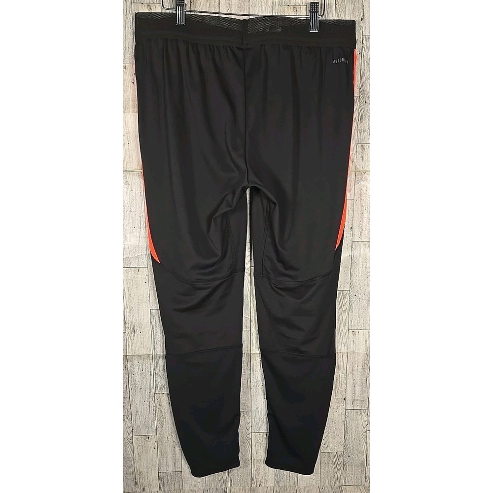 Adidas Pants XL Black Football Soccer Solar Red Sides Womens IJ7379 NEW - Picture 2 of 12
